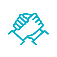 Build Coalitions hands grasped